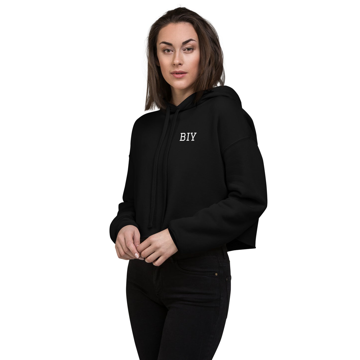 Believe In Yourself Women's Crop Hoodie